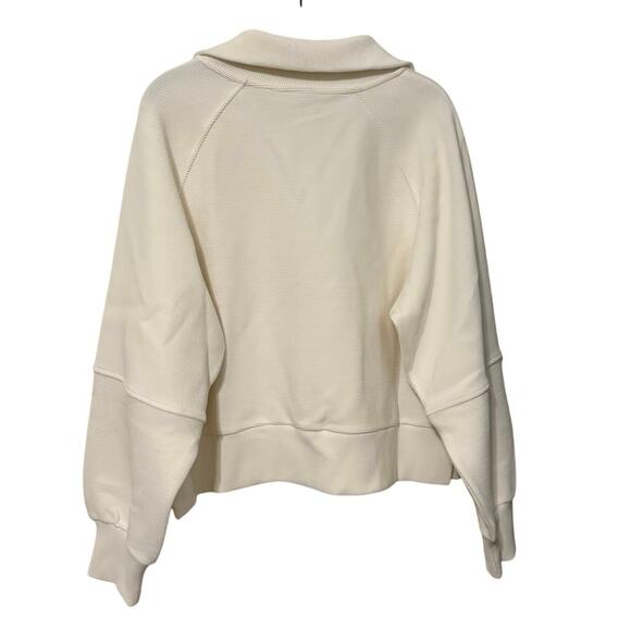 New Varley Ivory Milano Half-Zip Sweat Size Medium - Picture 6 of 11